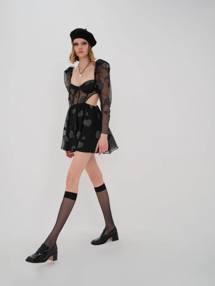 For Love and Lemons Dresses Alexandra Long Sleeve Mini Dress Black 8211 Women For Love and Lemons Dresses Alexandra Long Sleeve Mini Dress Black 8211 Women