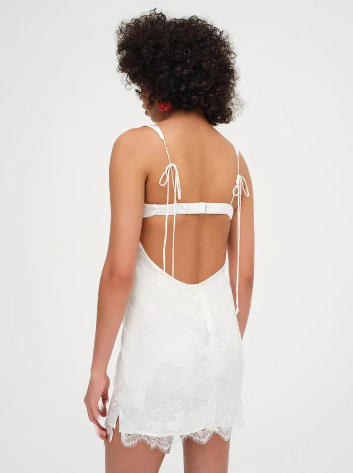 For Love and Lemons Dresses Allira Lace Mini Dress White 8211 Women For Love and Lemons Dresses Allira Lace Mini Dress White 8211 Women