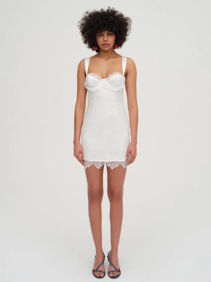 For Love and Lemons Dresses Allira Lace Mini Dress White 8211 Women For Love and Lemons Dresses Allira Lace Mini Dress White 8211 Women