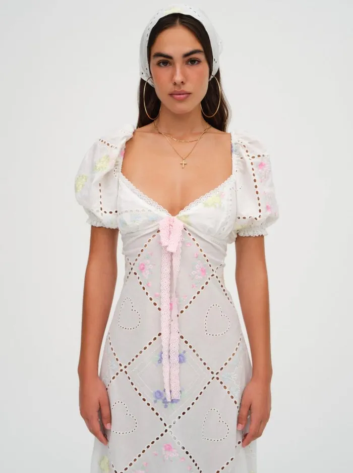 For Love and Lemons Dresses Andrea Embroidered Maxi Dress White 8211 Women For Love and Lemons Dresses Andrea Embroidered Maxi Dress White 8211 Women
