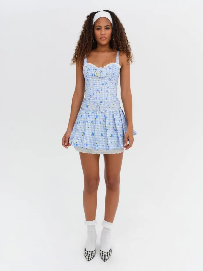 For Love and Lemons Dresses Brigitta Mini Dress Blue 8211 Women For Love and Lemons Dresses Brigitta Mini Dress Blue 8211 Women