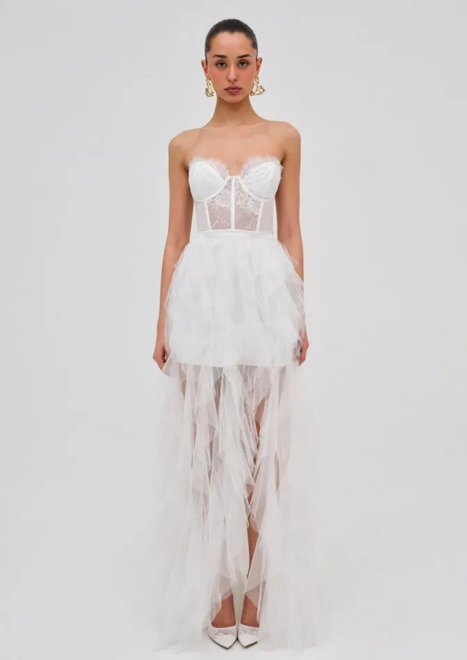 For Love and Lemons Dresses Bustier Gown White 8211 Women For Love and Lemons Dresses Bustier Gown White 8211 Women