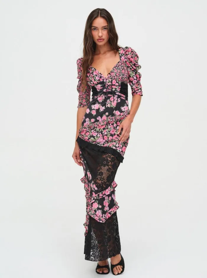 For Love and Lemons Dresses Emalyn Maxi Dress Black 8211 Women