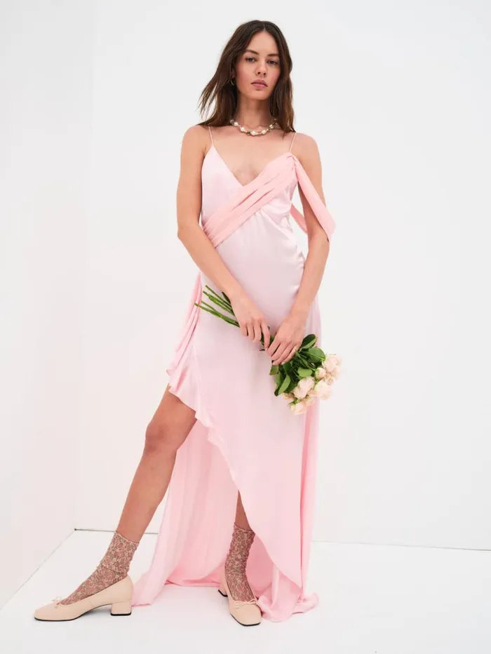For Love and Lemons Dresses James Maxi Dress Coral 8211 Women For Love and Lemons Dresses James Maxi Dress Coral 8211 Women