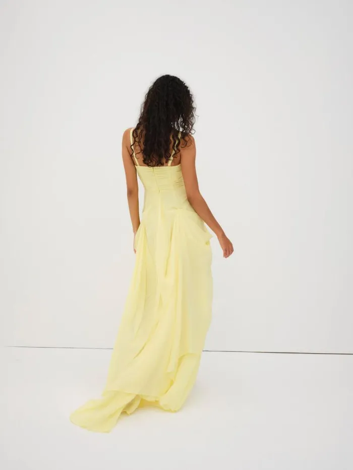 For Love and Lemons Dresses June Maxi Dress Yellow 8211 Women For Love and Lemons Dresses June Maxi Dress Yellow 8211 Women