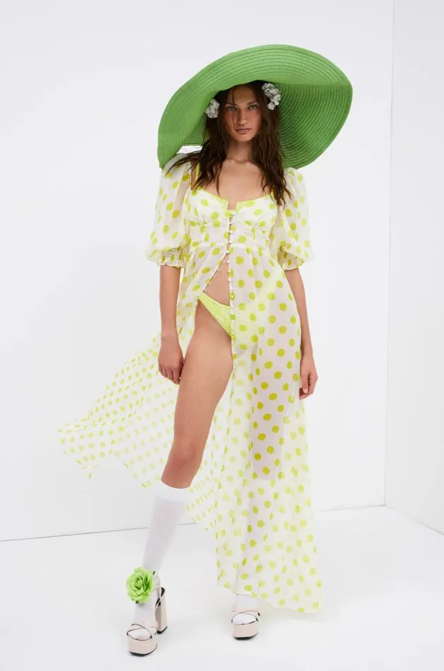 For Love and Lemons Dresses Megan Maxi Dress Green 8211 Women