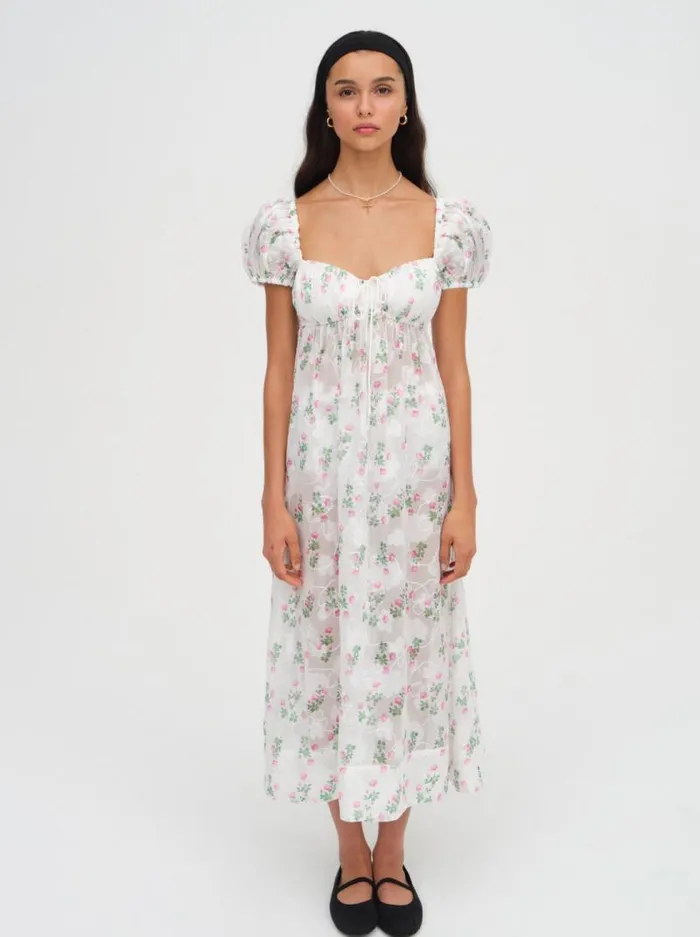 For Love and Lemons Dresses Remi Midi Dress White 8211 Women