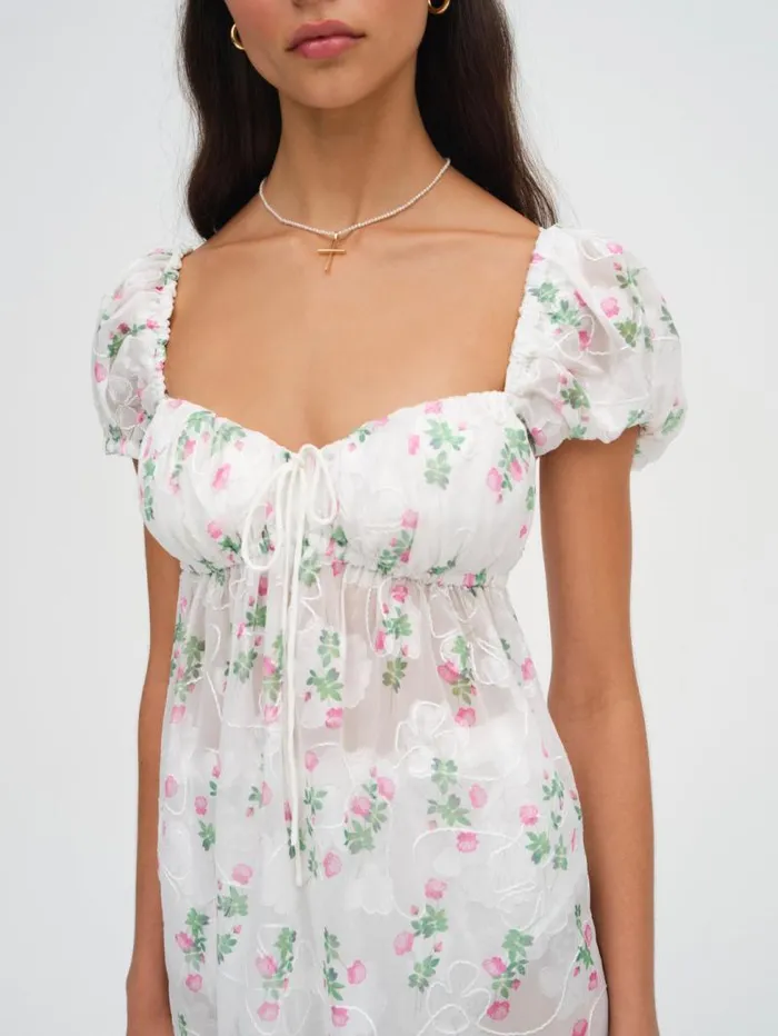 For Love and Lemons Dresses Remi Midi Dress White 8211 Women For Love and Lemons Dresses Remi Midi Dress White 8211 Women