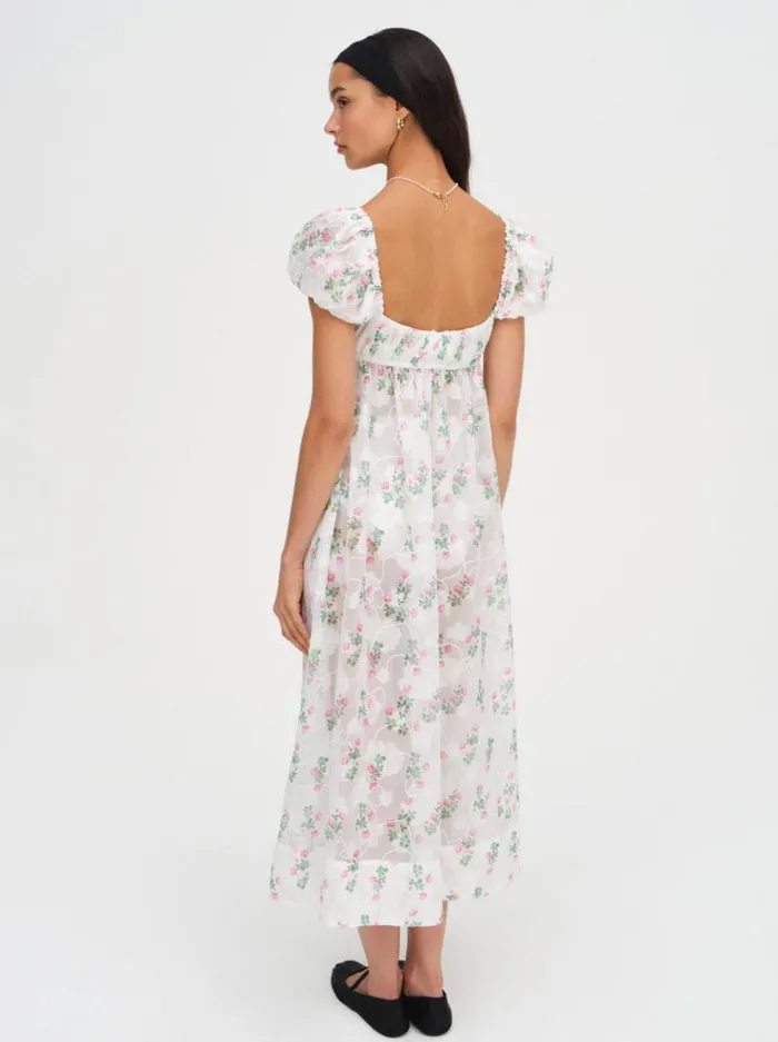 For Love and Lemons Dresses Remi Midi Dress White 8211 Women For Love and Lemons Dresses Remi Midi Dress White 8211 Women