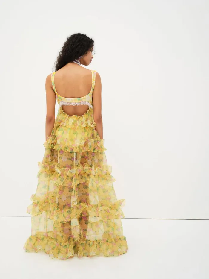 For Love and Lemons Dresses Vikki Maxi Dress Yellow 8211 Women For Love and Lemons Dresses Vikki Maxi Dress Yellow 8211 Women