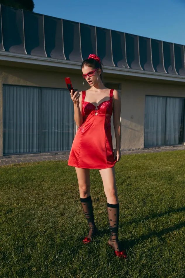 For Love and Lemons Lingerie Cordelia Slip Dress Red 8211 Women For Love and Lemons Lingerie Cordelia Slip Dress Red 8211 Women