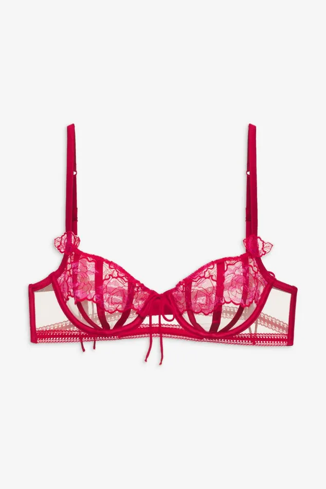 For Love and Lemons Lingerie Cordelia Underwire Bra Red 8211 Women