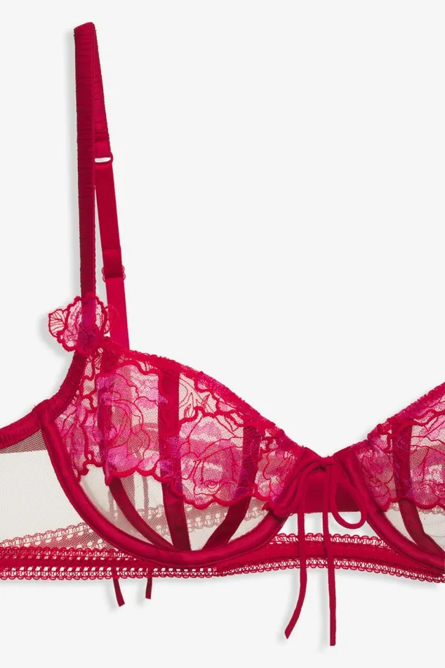 For Love and Lemons Lingerie Cordelia Underwire Bra Red 8211 Women