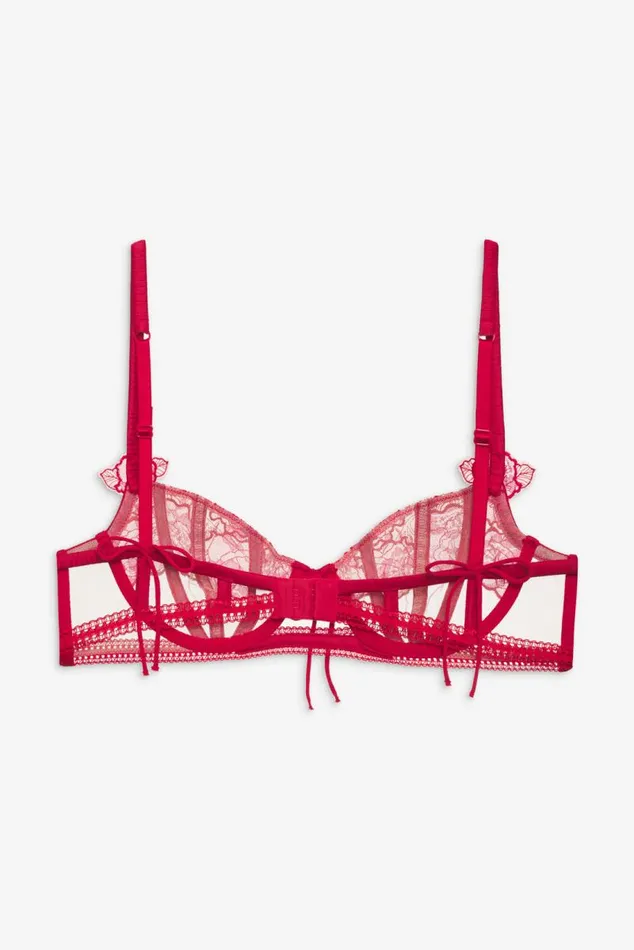 For Love and Lemons Lingerie Cordelia Underwire Bra Red 8211 Women
