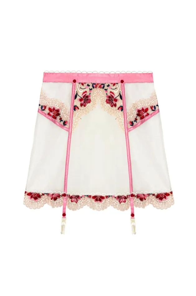 For Love and Lemons Lingerie Festival Rose Skirt Ivory 8211 Women