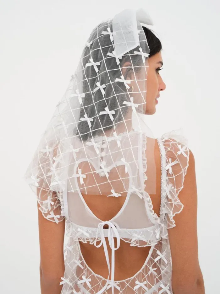 For Love and Lemons Lingerie Fiorella Veil White 8211 Women