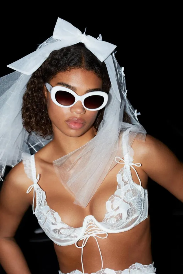For Love and Lemons Lingerie Fiorella Veil White 8211 Women For Love and Lemons Lingerie Fiorella Veil White 8211 Women