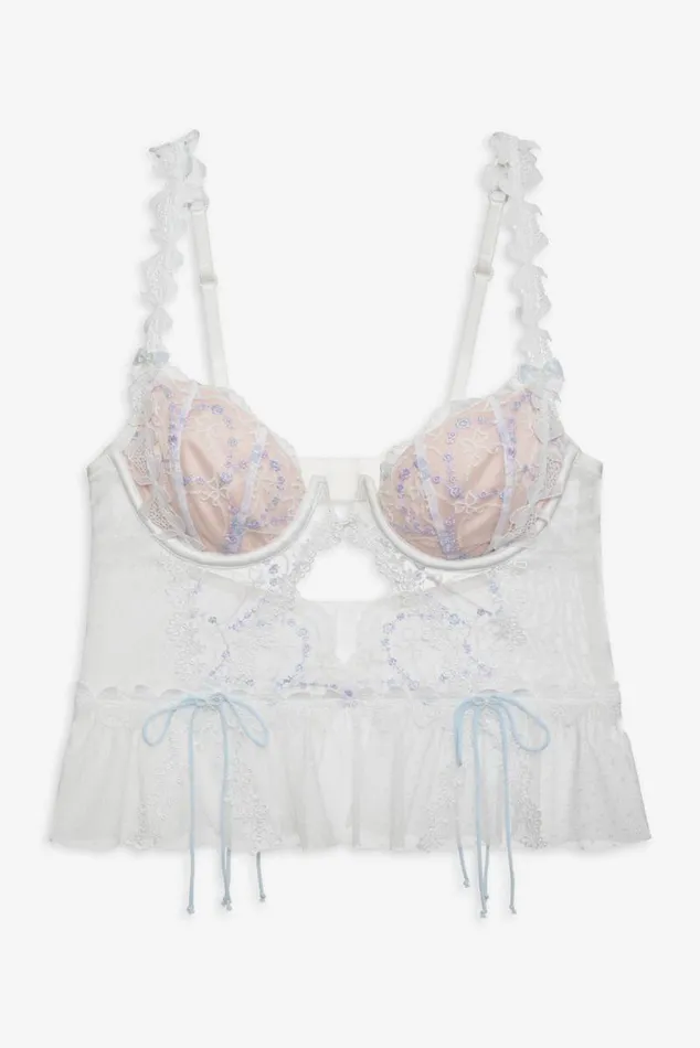 For Love and Lemons Lingerie Georgina Bustier White 8211 Women For Love and Lemons Lingerie Georgina Bustier White 8211 Women