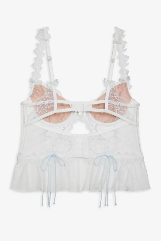 For Love and Lemons Lingerie Georgina Bustier White 8211 Women For Love and Lemons Lingerie Georgina Bustier White 8211 Women