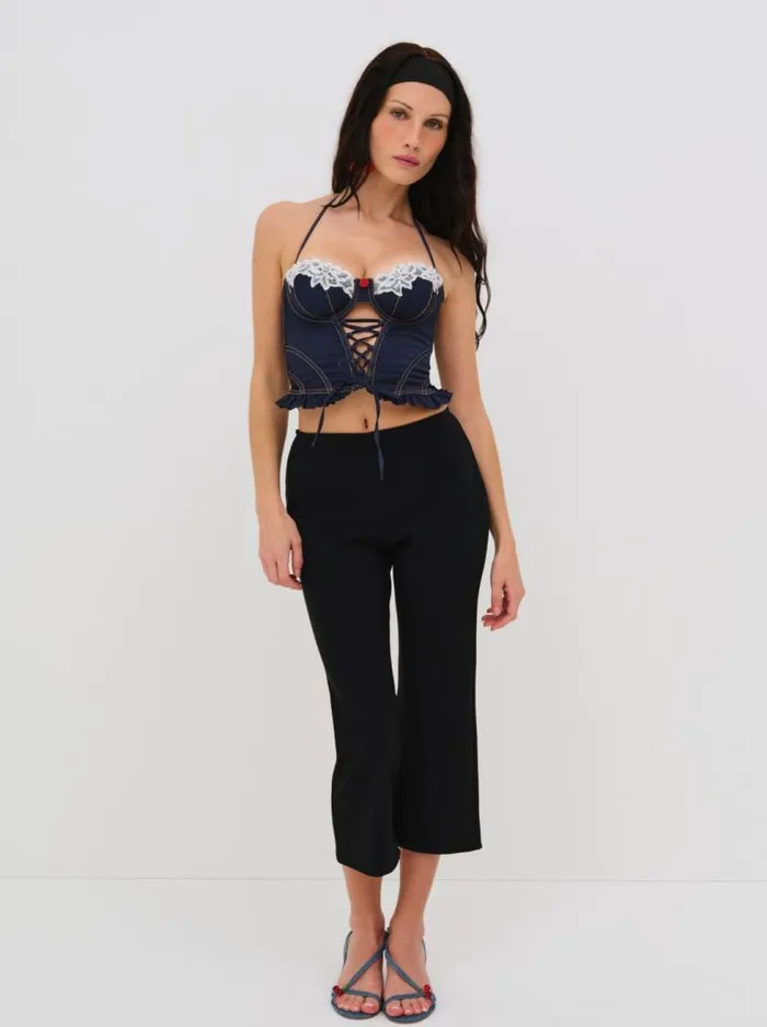 For Love and Lemons Lingerie Iris Bustier Blue 8211 Women For Love and Lemons Lingerie Iris Bustier Blue 8211 Women