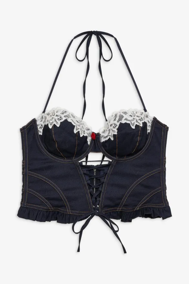 For Love and Lemons Lingerie Iris Bustier Blue 8211 Women For Love and Lemons Lingerie Iris Bustier Blue 8211 Women