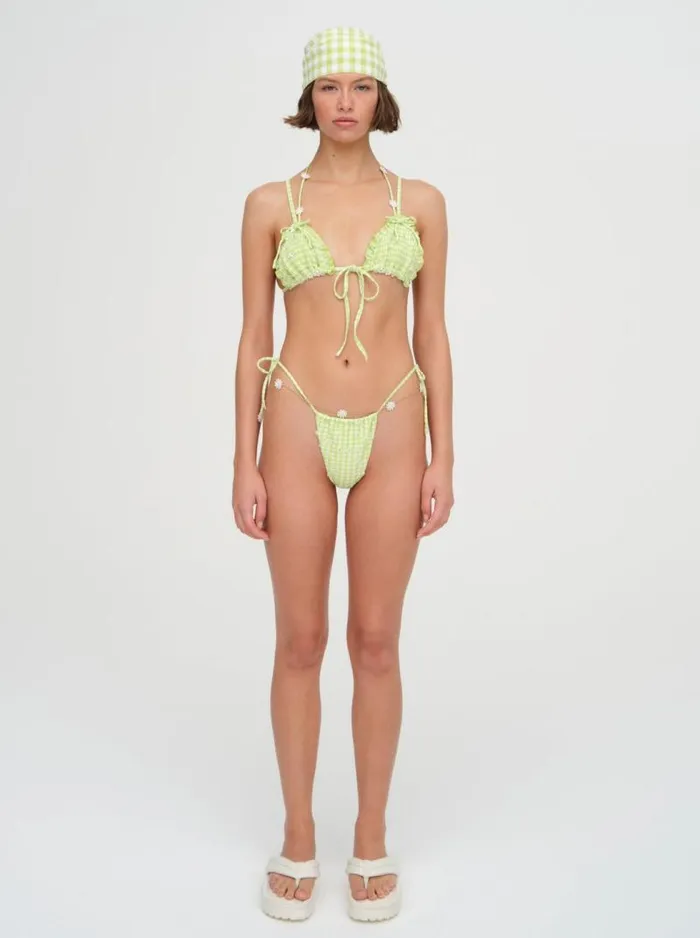 For Love and Lemons Swim Hilary Triangle Bikini Top Green 8211 Women For Love and Lemons Swim Hilary Triangle Bikini Top Green 8211 Women