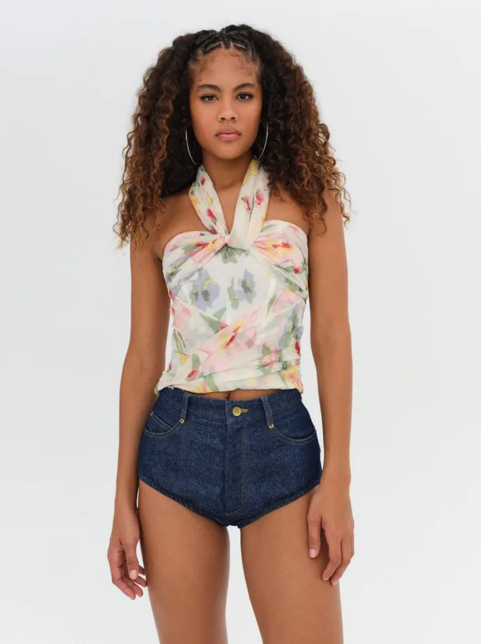 For Love and Lemons Tops Abby Strapless Top Multi 8211 Women