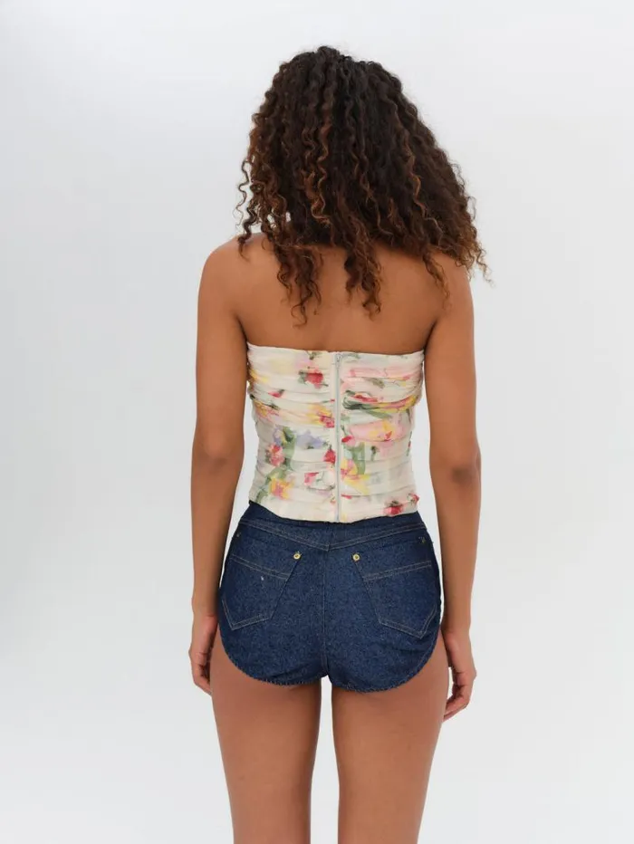 For Love and Lemons Tops Abby Strapless Top Multi 8211 Women For Love and Lemons Tops Abby Strapless Top Multi 8211 Women