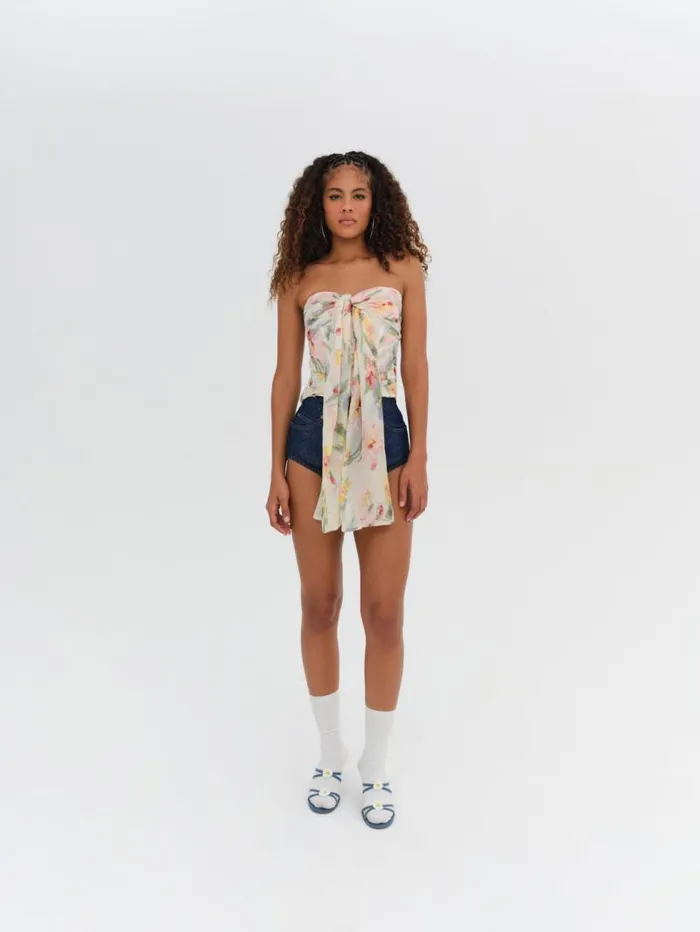 For Love and Lemons Tops Abby Strapless Top Multi 8211 Women For Love and Lemons Tops Abby Strapless Top Multi 8211 Women