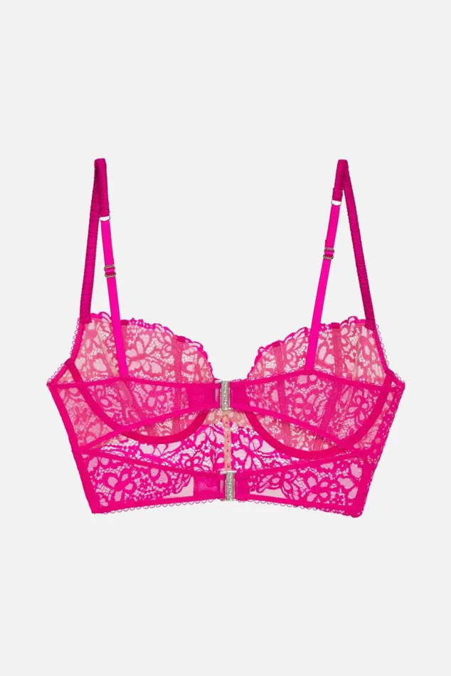 For Love and Lemons Tops Butterfly Lace Underwire Bra Pink 8211 Women For Love and Lemons Tops Butterfly Lace Underwire Bra Pink 8211 Women