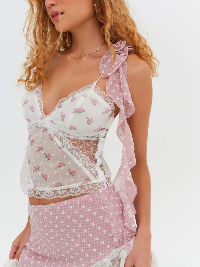 For Love and Lemons Tops Francine Top Pink 8211 Women For Love and Lemons Tops Francine Top Pink 8211 Women