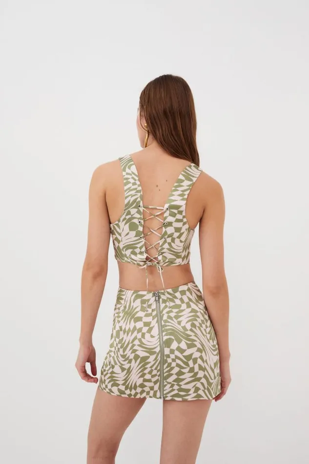 For Love and Lemons Tops Nomi Corset Top Green 8211 Women For Love and Lemons Tops Nomi Corset Top Green 8211 Women