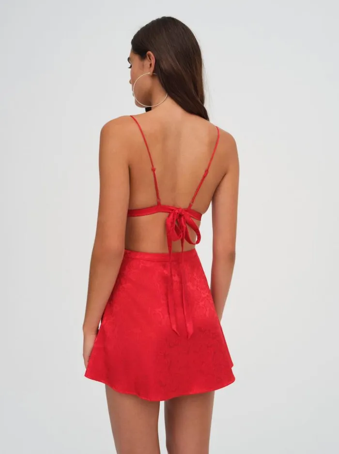 For Love and Lemons Tops Otessa Rose Bralette Red 8211 Women