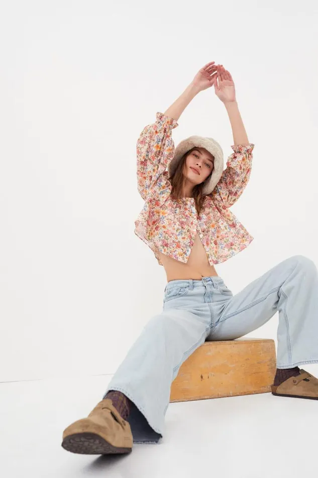 For Love and Lemons Tops Theodora Crop Top Pink 8211 Women For Love and Lemons Tops Theodora Crop Top Pink 8211 Women