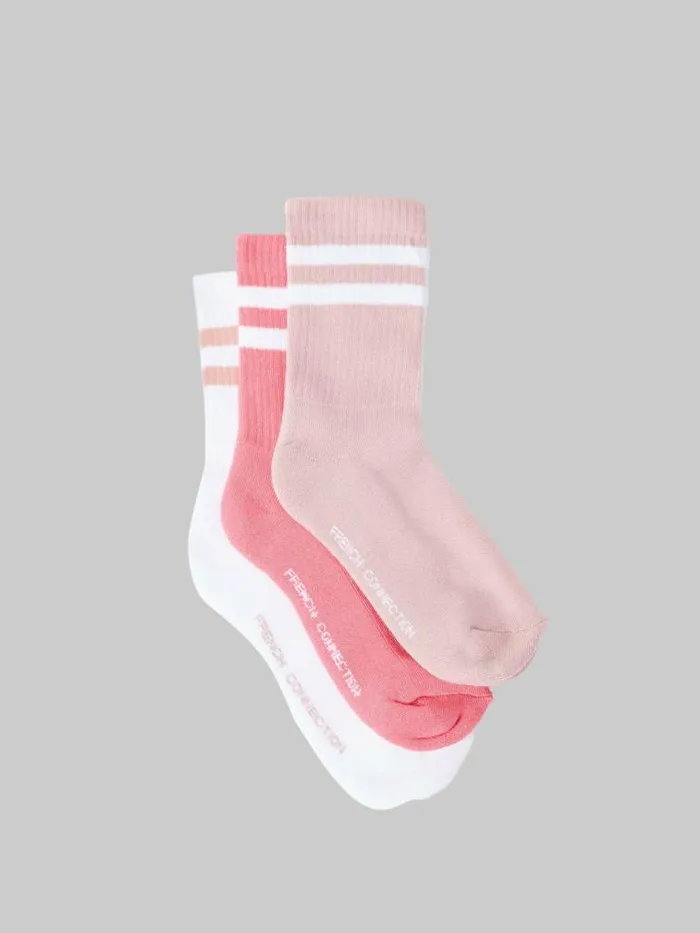 French Connection 3 Pack Connection Stripe Crew Socks Multi 4 Women Underwear and Socks French Connection 3 Pack Connection Stripe Crew Socks Multi 4 Women Underwear and Socks