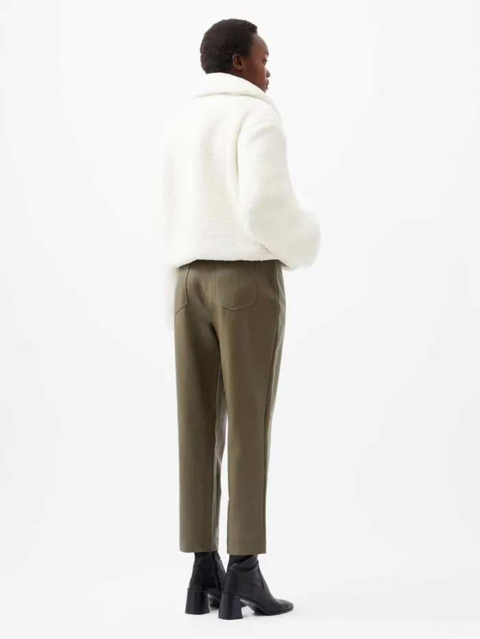 French Connection Alex Faux Fur Jacket Classic Cream Women Coats and Jackets
