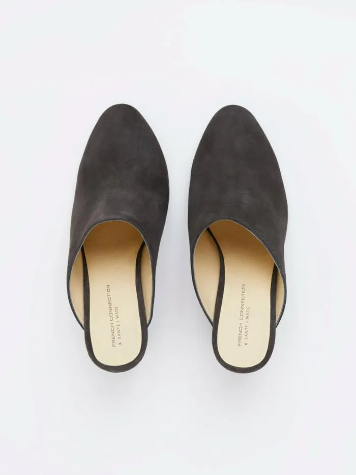 French Connection Cleo Mules Graphite Grey Women Shoes