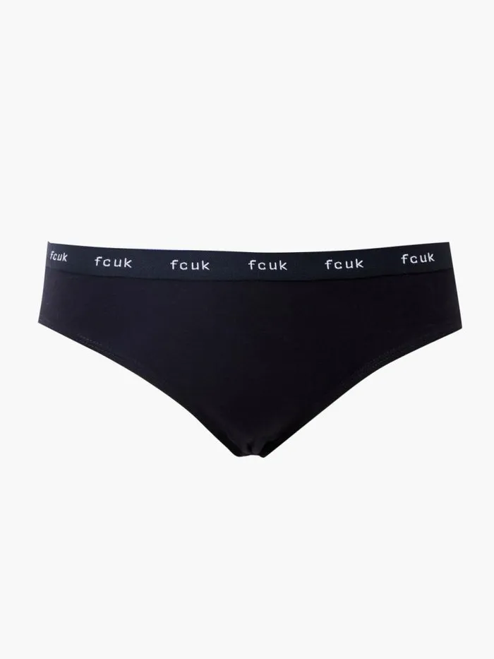 French Connection FCUK 3 Pack Briefs Blackwhitered Women Underwear and Socks