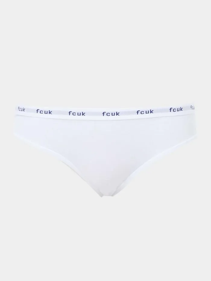 French Connection FCUK 3 Pack Briefs Blackwhitered Women Underwear and Socks