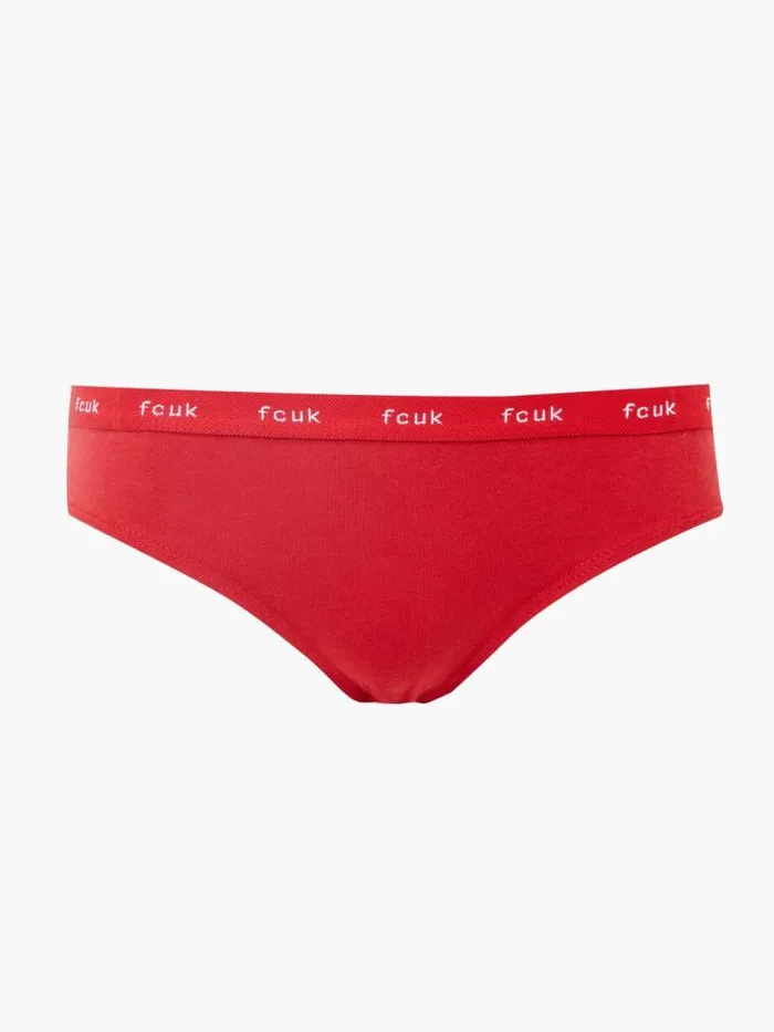 French Connection FCUK 3 Pack Briefs Blackwhitered Women Underwear and Socks