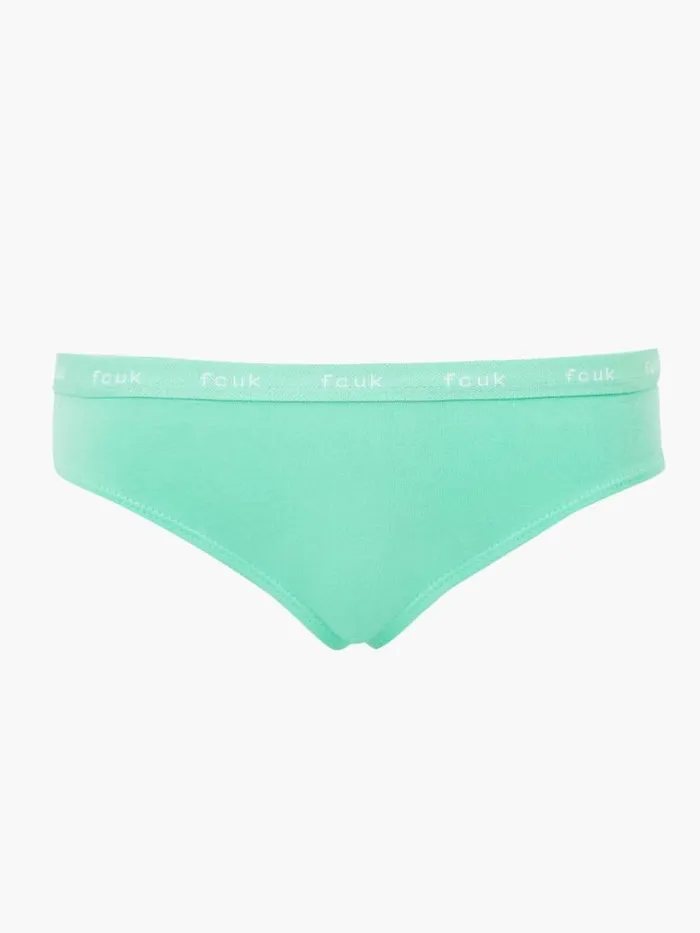 French Connection FCUK 3 Pack Briefs Navywhiteturquoise Women Underwear and Socks