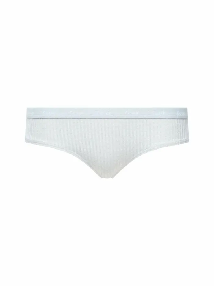 French Connection FCUK 3 Pack Ribbed Briefs Greywhitepink Women Underwear and Socks