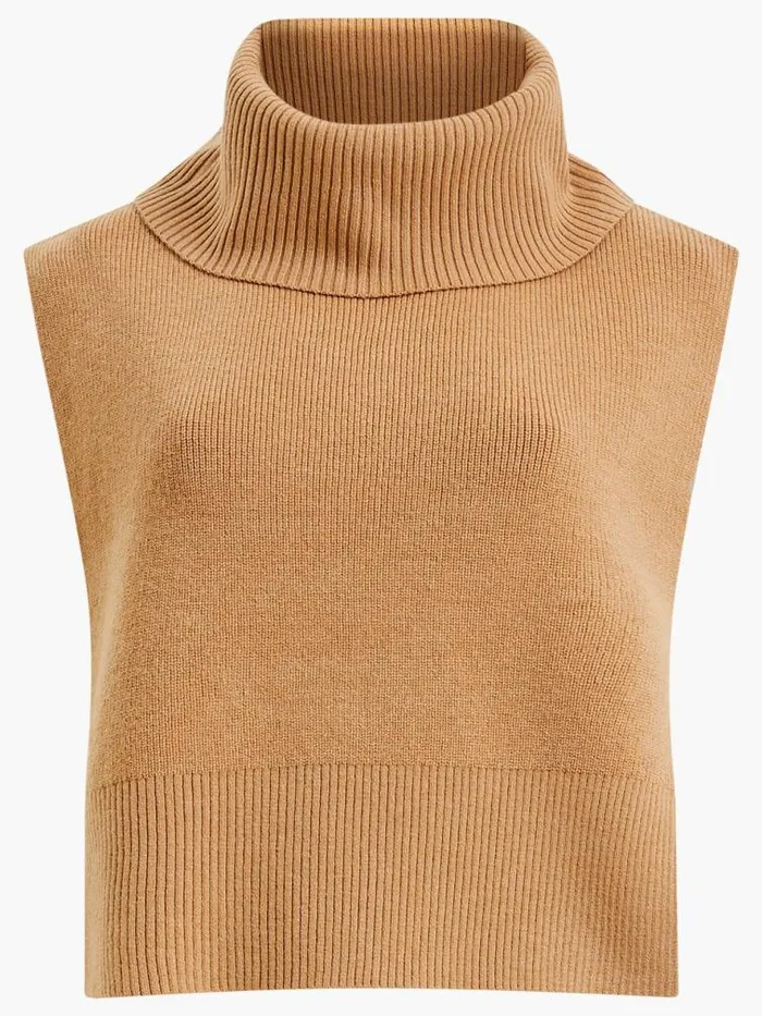 French Connection Knitted Cloak Camel Women Jumpers and Cardigans
