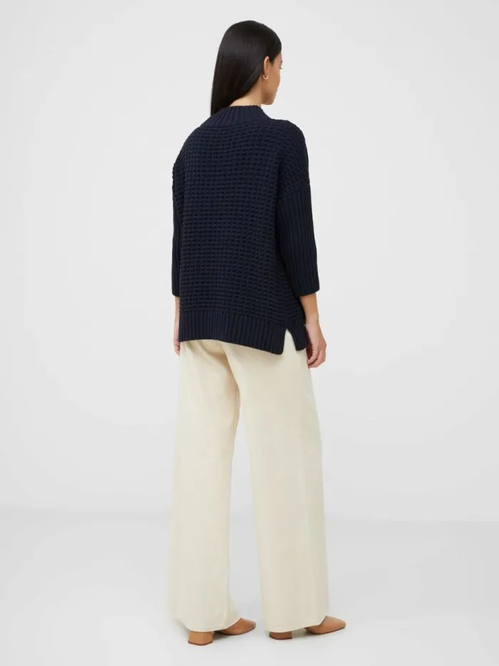 French Connection Mozart Popcorn High Neck Jumper Nocturnal Women Jumpers and Cardigans