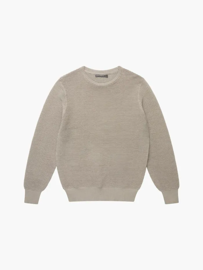 French Connection Ottoman Jumper Taupe Men Knitwear