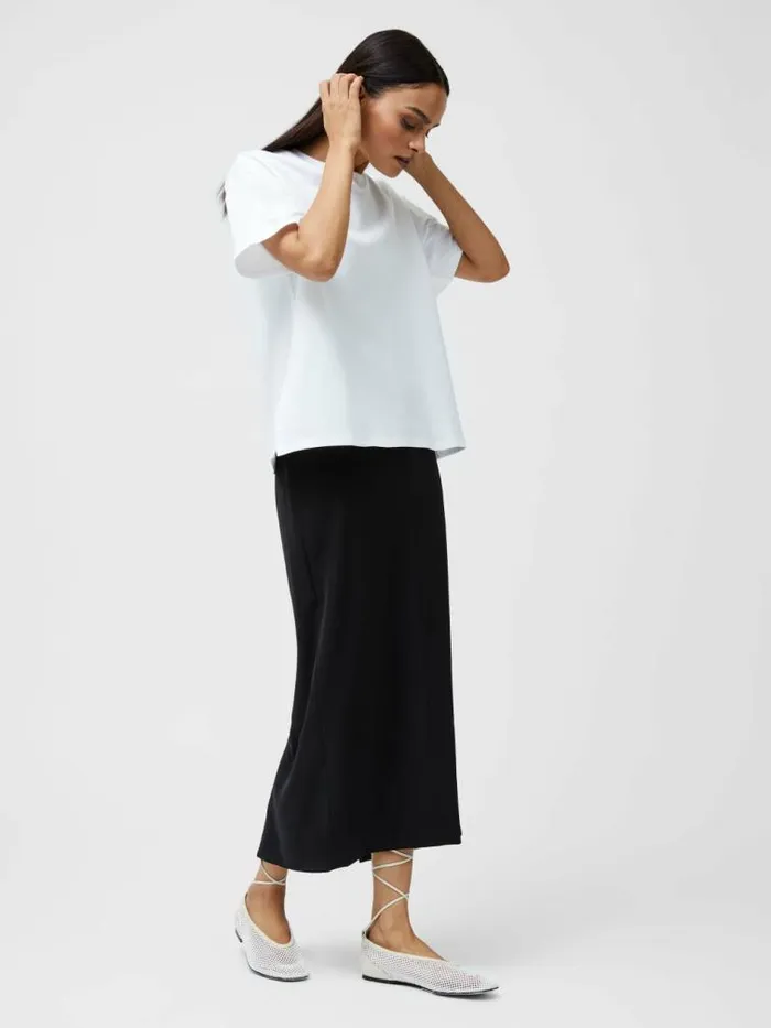 French Connection Rallie Oversized TShirt Linen White Women Tops
