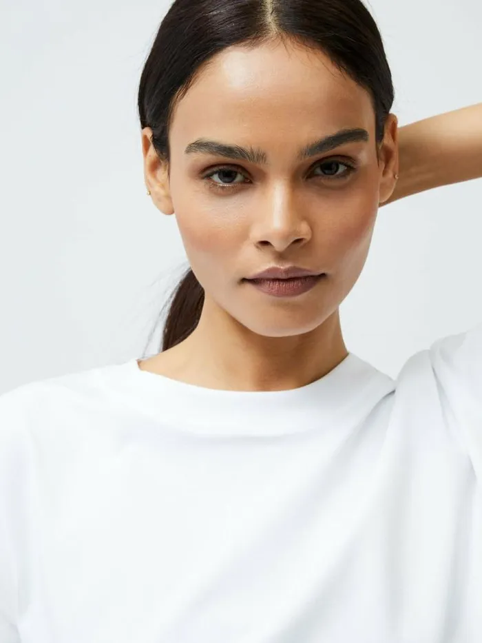 French Connection Rallie Oversized TShirt Linen White Women Tops