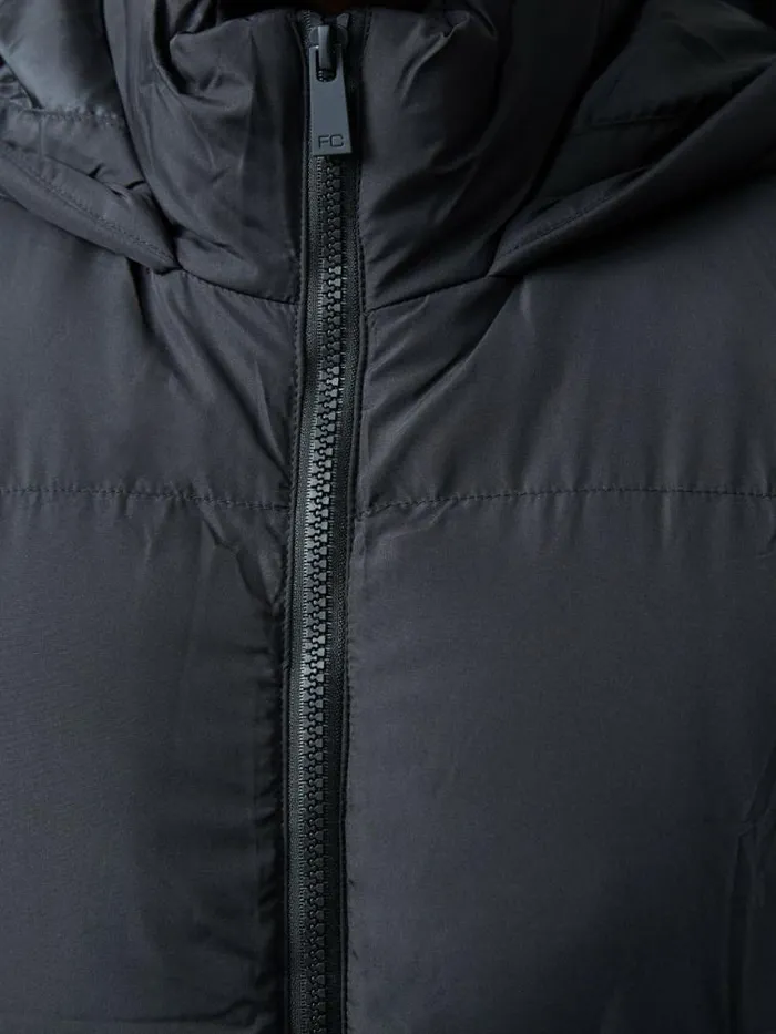 French Connection Row Long Gilet Black Women Coats and Jackets
