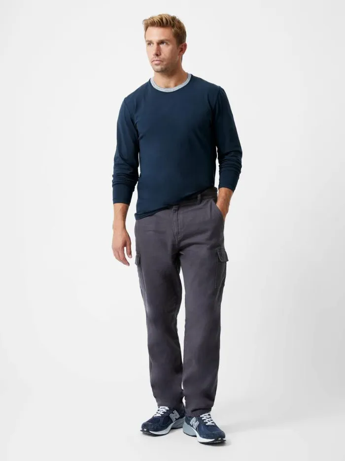 French Connection Smart Cargo Pants Dark Grey Men Trousers