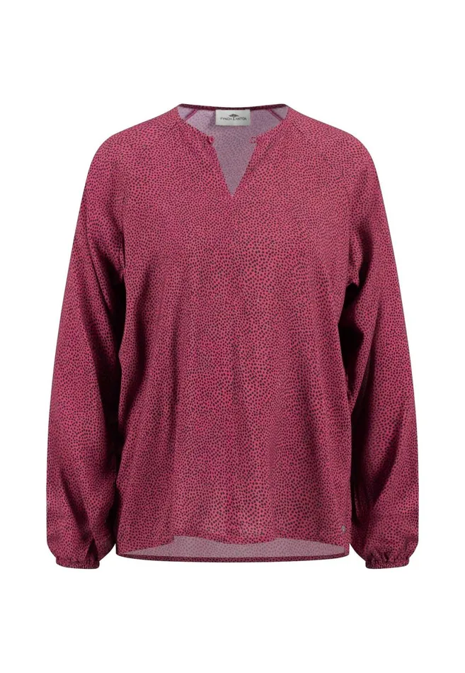 FYNCHHATTON Blouse With Subtle Dot Pattern Crimson Redblue Purpleash Women Blouses